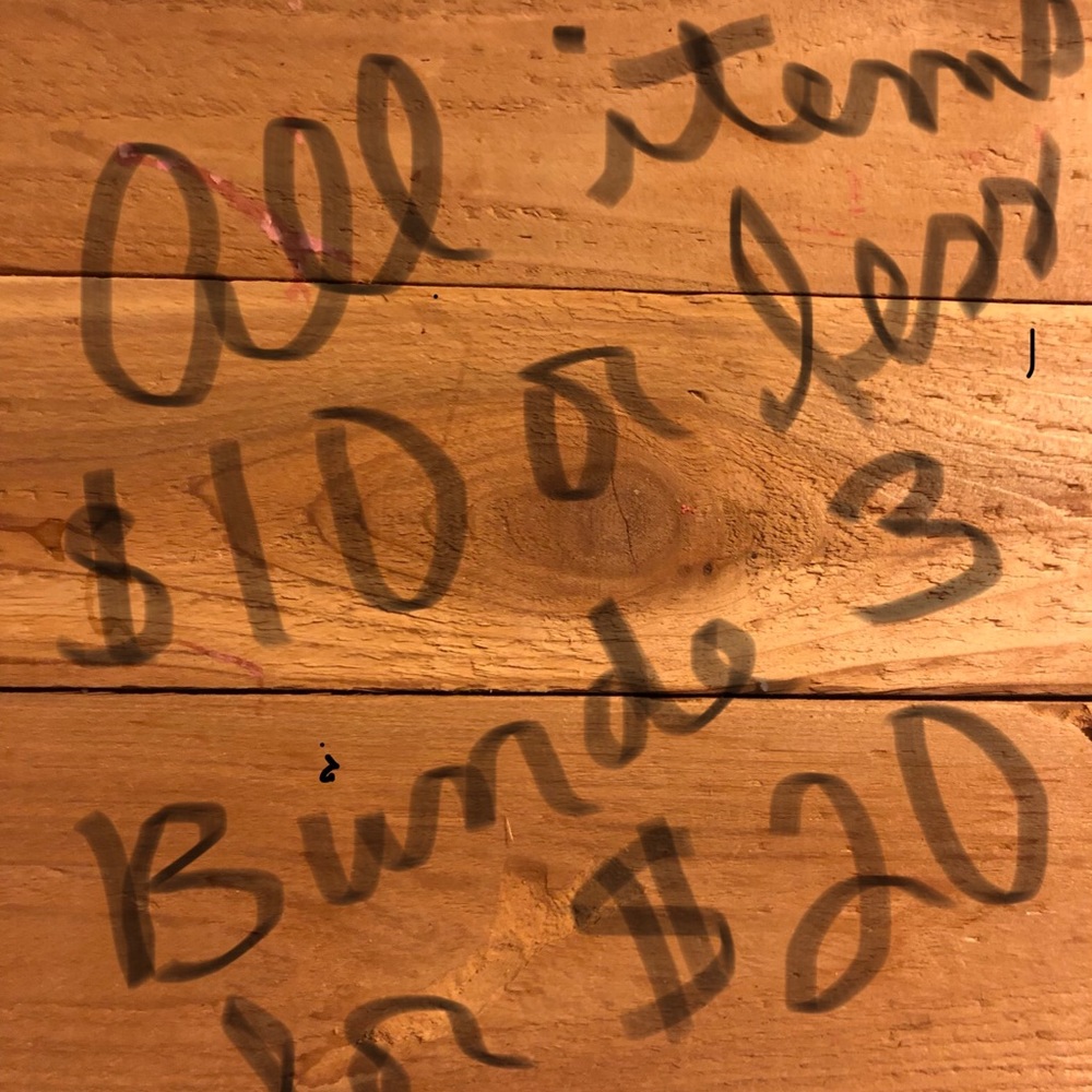 All items $10.00 or less, Bundle 3 for $20.00